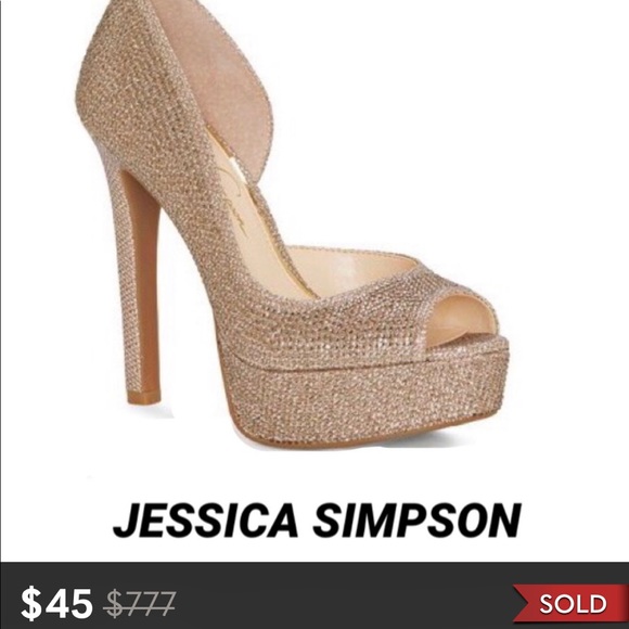 Jessica Simpson Shoes - JESSICA SIMPSON RHINESTONE PEEP TOE
